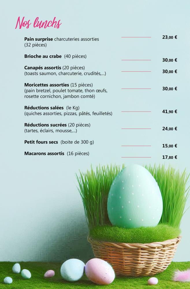 cartes Délices Pâques 2025-2