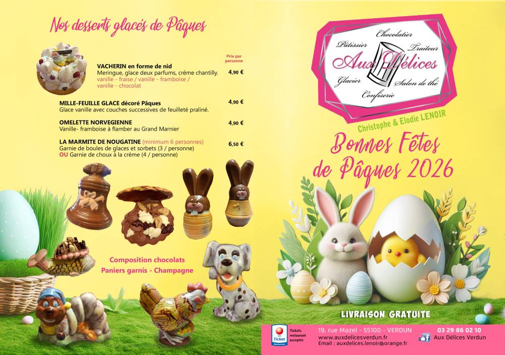 Nos desserts glacés de Pâques